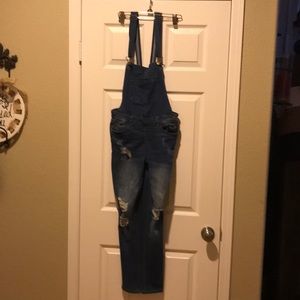 Wax Jean overall denim overalls small